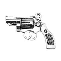 Zinklegierung Pistole Anhänger, plattiert, Vintage & unisex, keine, frei von Nickel, Blei & Kadmium, 29x22mm, verkauft von PC
