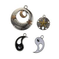 Tibetan Style Pendants, plated, Unisex & different styles for choice & enamel, more colors for choice, nickel, lead & cadmium free, Sold By PC