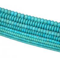 Turquoise Beads, Abacus, polished, DIY & different size for choice, turquoise blue, Sold By Strand