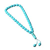 Wrist Mala, Turquoise, Round, polished, Unisex & different size for choice, turquoise blue, Sold By PC
