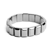 Hématite bracelet, poli, unisexe & styles différents pour le choix, noire, Longueur Environ 7.87 pouce, Vendu par PC