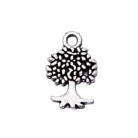 Zinc Alloy Pendants Tree silver color plated fashion jewelry silver color nickel lead & cadmium free Sold By PC