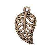 Tibetan Style Leaf Pendants, plated, fashion jewelry, more colors for choice, nickel, lead & cadmium free, 18x10mm, Sold By PC