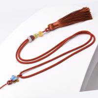 Mode Halskette Schnur, Taiwan-Gewinde, mit Cloisonné, DIY, keine, 8mm,2mm, Länge:ca. 23.62 ZollInch, 20SträngeStrang/Menge, verkauft von Menge