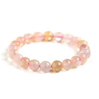 Cherry Blossom Agate Bracelet, polished, different size for choice & for woman, pink, Sold By PC