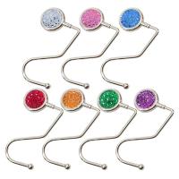 Tibetan Style Bag Hanger, anti-skidding & with rhinestone, more colors for choice, 65x100mm, Sold By PC