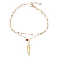 Tibetan Style Anklet, with 1.96 inch extender chain, plated, for woman & multi-strand, more colors for choice, Length:Approx 8.66 Inch, Sold By PC