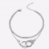 Tibetan Style Anklet, with 1.96 inch extender chain, Handcuffs, plated, for woman & multi-strand, more colors for choice, Length:Approx 7.87 Inch, Sold By PC