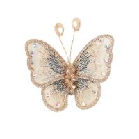 Etamine Brooch, Butterfly, for woman, more colors for choice, 60x60mm, Sold By PC