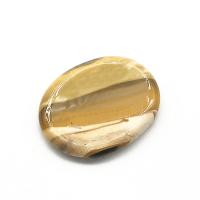 Yolk Stone Thumb Worry Stone, polished, mixed colors, 45x35x8mm, Sold By PC