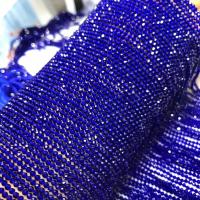 Шпинель Бусины, Круглая, полированный, DIY & граненый, голубой, 2-2.5mm, Продан через 38 см Strand
