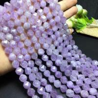 Natürliche Amethyst Perlen, poliert, Star Cut Faceted & DIY, violett, verkauft per 38 cm Strang