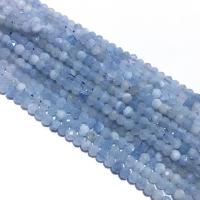 Akvamarin Bead, DIY & fasetterad, blå, 3x4mm, Såld Per Ca 39 cm Strand