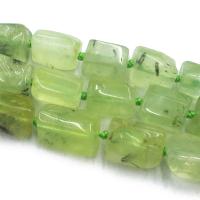 Natural Prehnite Beads Square DIY green Sold Per Approx 39 cm Strand