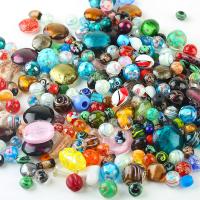 Raffinée de bijoux en perles, chalumeau, coulage, DIY, couleurs mélangées, 6-20mm, Vendu par sac