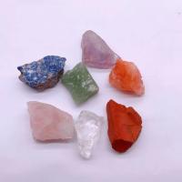 Pedra natural enfeites, Irregular, polido, unissex, cores misturadas, 35x20mm, Aprox 7PCs/Bag, vendido por Bag