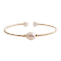 Freshwater Cultured Pearl Bracelet, Brass, with Freshwater Pearl, gold color plated, fashion jewelry, more colors for choice, nickel, lead & cadmium free, Length:7.09 Inch, Sold By PC