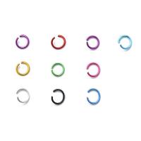 алюминий кольцо-открывашка, Другое покрытие, DIY, Много цветов для выбора, не содержит никель, свинец, 6mm, Приблизительно 1080ПК/Box, продается Box