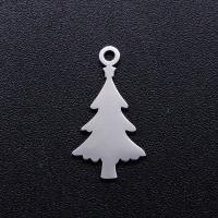Stainless Steel Pendants, 201 Stainless Steel, Christmas Tree, Vacuum Ion Plating, fashion jewelry & polished & DIY, more colors for choice, 18x10mm, 5PCs/Bag, Sold By Bag