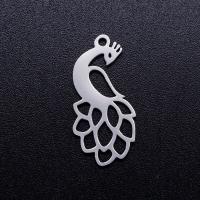 Stainless Steel Animal Pendants 201 Stainless Steel Peacock Vacuum Ion Plating fashion jewelry & polished & DIY Sold By Bag