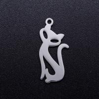 Stainless Steel Animal Pendants 201 Stainless Steel Fox Vacuum Ion Plating fashion jewelry & polished & DIY Sold By Bag