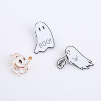 Enamel Brooch, Tibetan Style, Ghost, Unisex & different styles for choice, nickel, lead & cadmium free, 23-33mm, 10PCs/Lot, Sold By Lot