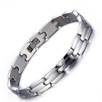 Bijoux bracelet en acier inoxydable, acier inoxydable 316L, poli, pour homme, couleur originale, 9mm, Longueur Environ 8.46 pouce, Vendu par PC