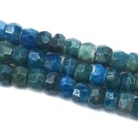 Apatite Perle, DIY & facettierte, blau, 5x8mm, verkauft per ca. 39 cm Strang