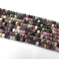 Tourmaline Beads DIY & faceted mixed colors Sold Per Approx 39 cm Strand