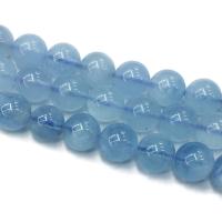 Aquamarine grânulos, miçangas, DIY, azul, vendido para Aprox 39 cm Strand
