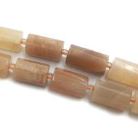 Sunstone Beads with Seedbead Square DIY light reddish orange Sold Per Approx 39 cm Strand