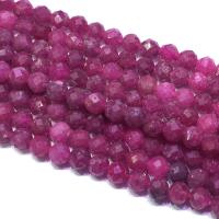 Ruby Beads Round DIY & faceted red Sold Per Approx 39 cm Strand