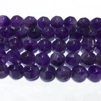 Natürliche Amethyst Perlen, DIY & facettierte, violett, 12-13mm, verkauft per ca. 39 cm Strang