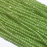 Olivine naturelle goutte, abaque, DIY & facettes, vert, 2x3mm, Vendu par Environ 39 cm brin