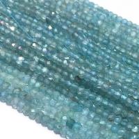 Apatite Perle, Abakus,Rechenbrett, DIY & facettierte, blau, 2x3mm, verkauft per ca. 39 cm Strang