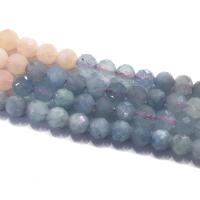 Morganit Perle, rund, DIY & facettierte, gemischte Farben, verkauft per ca. 39 cm Strang