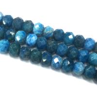apatiter Bead, Abacus, DIY & fasetterad, blå, Såld Per Ca 39 cm Strand