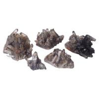 quartz fumé Quartz Cluster, naturel, brun, 8-12cm, Vendu par PC