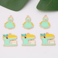Tibetan Style Enamel Pendants, different styles for choice, nickel, lead & cadmium free, Approx 100PCs/Bag, Sold By Bag