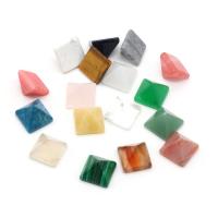 كبوشن الأحجار الكريمة, حجر طبيعي, هرمي, مواد مختلفة للاختيار, المزيد من الألوان للاختيار, 14x14mm, تباع بواسطة PC