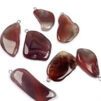 Red Agate Pendants irregular Unisex red - Sold By PC