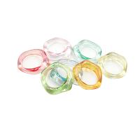 Acrylic Finger Ring, can be used as pendant or connector, more colors for choice, 25x27mm, US Ring Size:8, Approx 200PCs/Bag, Sold By Bag
