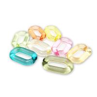Acrylic Linking Ring, Letter O, polished, DIY, more colors for choice, 20x31mm, Approx 200PCs/Bag, Sold By Bag