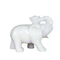 Jade Afganistán Decoración, Elefante, Tallado, diverso tamaño para la opción, Blanco, aproximado 2PCs/Par, Vendido por Par