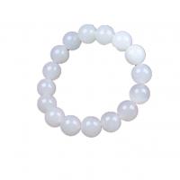 Hetian Jade Bracelet, Round, Carved, Unisex & different size for choice, white, Sold By PC