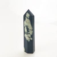 Pedra crisântemo natural Decoração Ponto, polido, cores misturadas, 5-12cm, vendido por PC