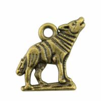 Tibetan Style Animal Pendants, plated, more colors for choice, 15x15mm, Sold By PC