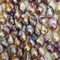 Barock odlad sötvattenspärla pärlor, Freshwater Pearl, DIY, purpur, 15x26mm, Såld Per Ca 38 cm Strand