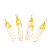 Gemstone Pendants Jewelry, Gypsum Stone, with Brass, white, 3-6cm, Sold By PC