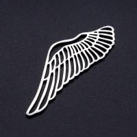 Stainless Steel Pendants 201 Stainless Steel Wing Shape Vacuum Ion Plating fashion jewelry & DIY & Unisex 5/Bag Sold By Bag